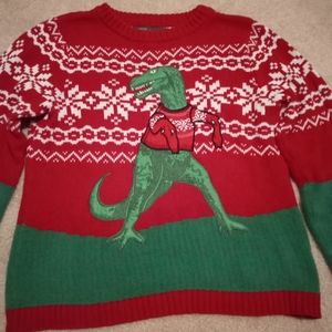 33 degrees T-Rex Holiday Sweater size small.